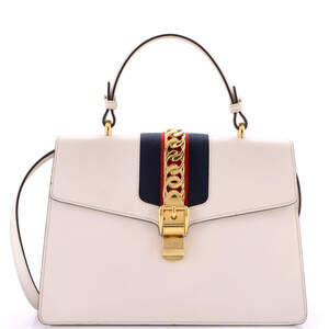 Gucci Sylvie Top Handle Bag Leather #219320G12B